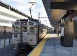 The Dinky awaiting passengers at Princeton Station